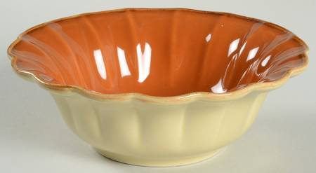 Autumn Waves Pumpkin (Orange) Soup/Cereal Bowl