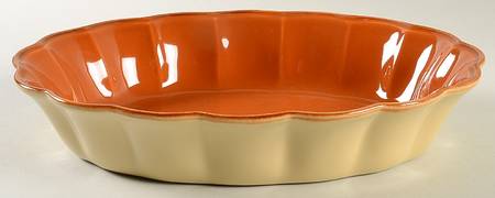 Autumn Waves Pumpkin (Orange) 12'' Oval Baker