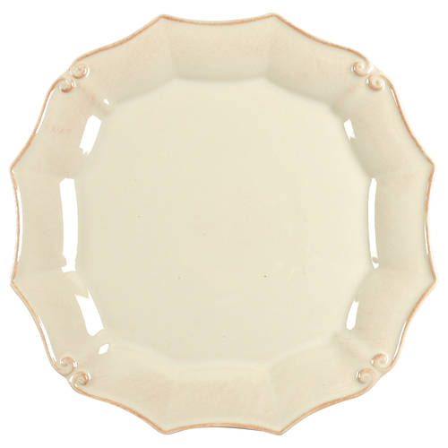 Vintage Port Cream Dinner Plate