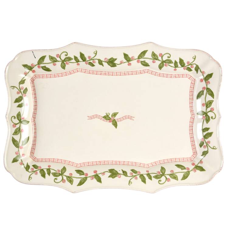 Holly Days 15" Rectangular Serving Platter