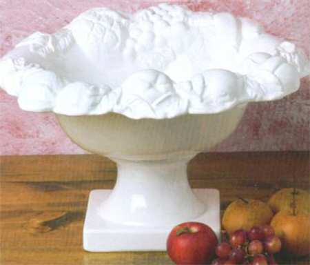 Blanc de Blanc 16" Footed Bowl