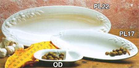 Blanc de Blanc 22" Oval Serving Platter