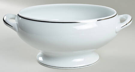 Albi (Platinum Trim) Oval Vegetable No Lid