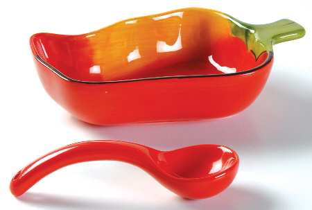 Serrano Salsa Bowl & Spoon Set