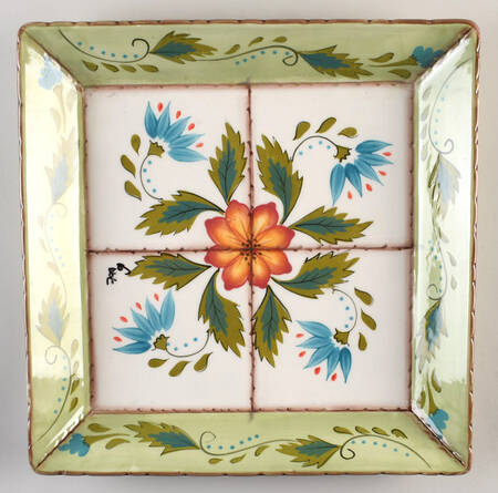 Wildflower 14" Square Platter