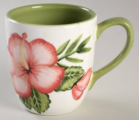 Hibiscus Stripe Mug