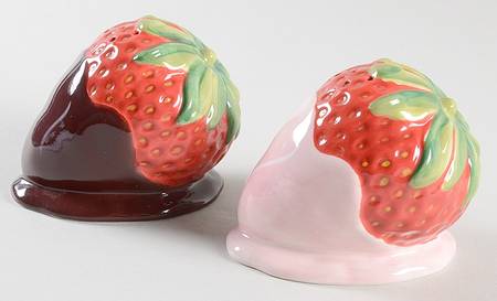 Chocolate Swirls Figural Salt & Pepper Set