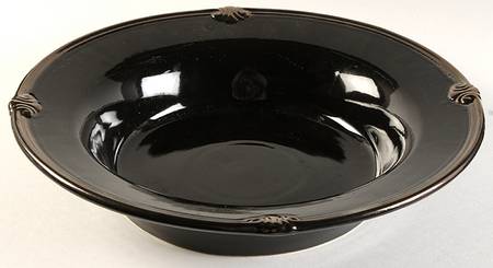 Embassy Black 14" Round Vegetable Bowl