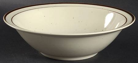 Krista Brown 9" Round Vegetable Bowl