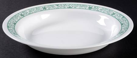 Green Winding Gate (Corelle) Rim Soup Bowl