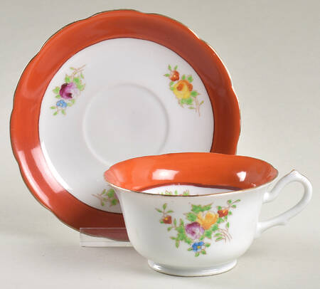 CJA5 Footed Cup & Saucer Set