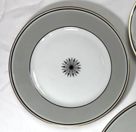 Directoire Gray Salad Plate