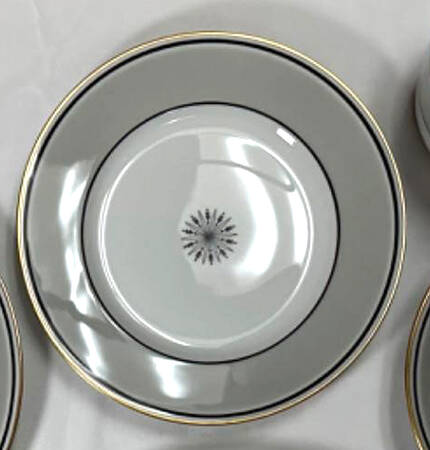 Directoire Gray Bread & Butter Plate