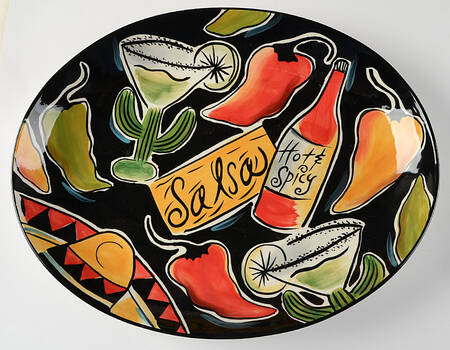 Salsa 17" Oval Serving Platter