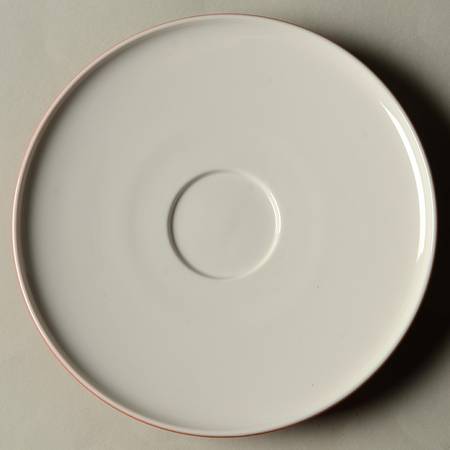 Cinnabar Floral Saucer for Flat Cup