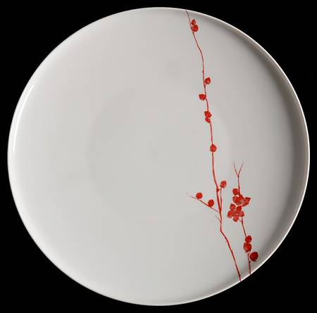 Cinnabar Floral 12" Chop Plate (Round Platter)