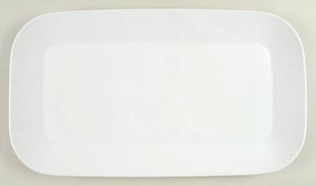 Quartet White 15" Rectangular Serving Platter