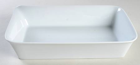 Quartet White 10" Rectangular Baker