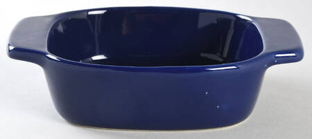 Indigo Blue 16 Oz Square Covered Casserole No Lid