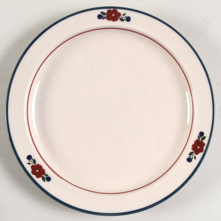 Perimeter II (Blue Trim) Salad Plate