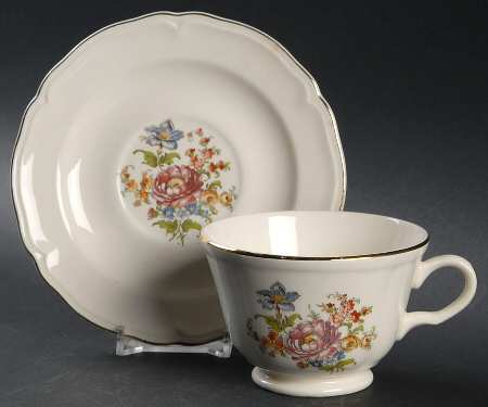 Lotus Footed Cup & Saucer Set