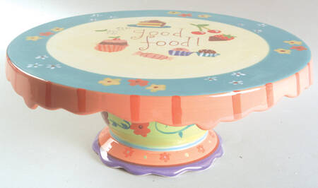 Sentiments 12" Diameter Pedestal Cake Stand