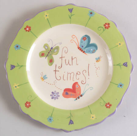 Sentiments Salad/Dessert Plate