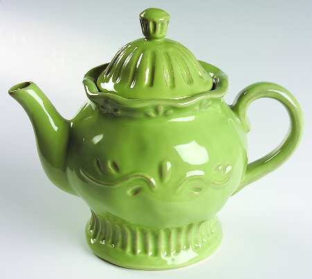 Rustica Green Teapot & Lid