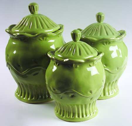 Rustica Green (3 Piece) Canister Set (Box Set)