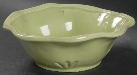 Rustica Green Rim Soup Bowl