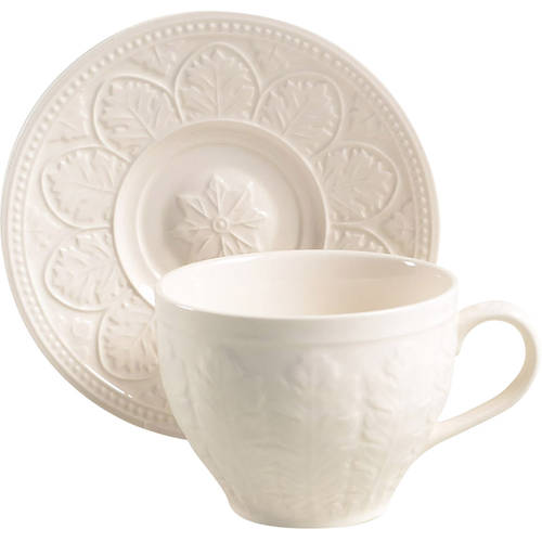 Acanthus Flat Cup & Saucer Set
