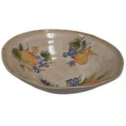 Pompeii Orange 12" Round Serving Bowl