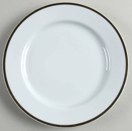 Gold&White Salad Plate