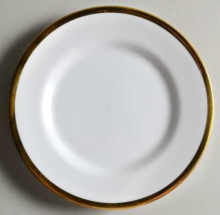 Gold&White Bread & Butter Plate