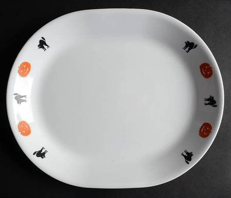 Cats &amp; Pumpkins (Platter) by Corning Corelle