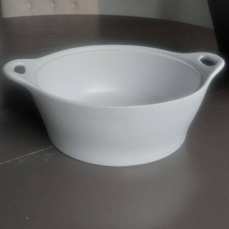 Creations White Diamond 2.5 Qt Round Casserole No Lid