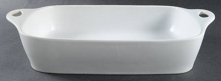 Creations White Diamond 13" Rectangular Roaster