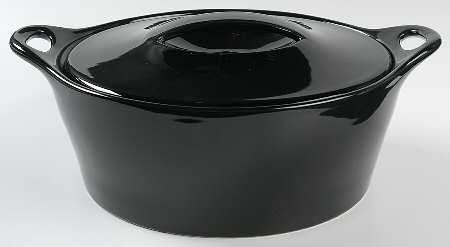Creations Onyx 2.5 Qt Round Covered Casserole