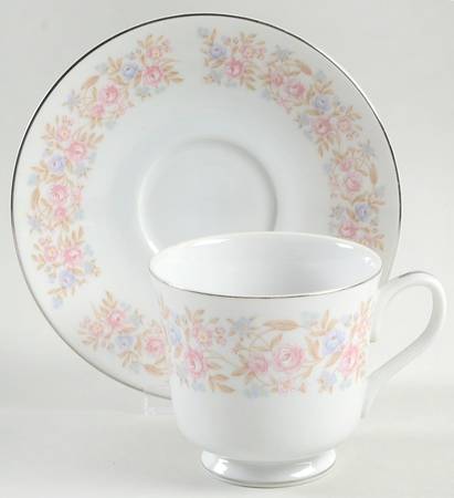 Corsica Footed Cup & Saucer Set