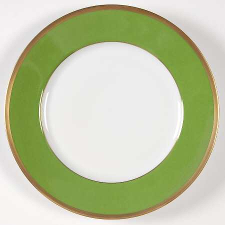 Arc En Ciel Olive Green (Menthe) Dessert Luncheon Plate