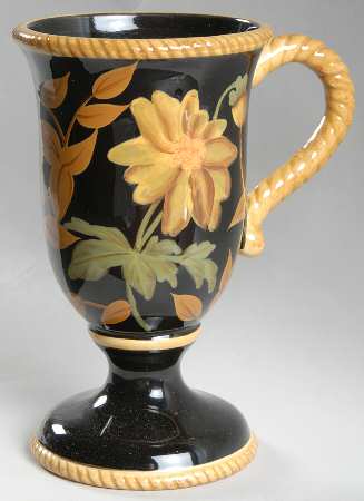 Crimson Garden Pedestal Mug