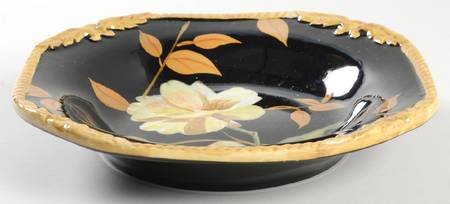 Crimson Garden Rim Soup Bowl