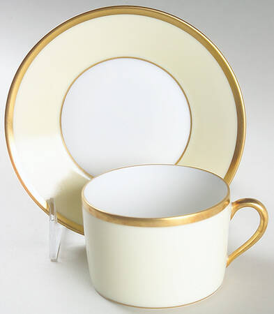 Arc En Ciel Lime (Tilleul) Flat Cup & Saucer Set