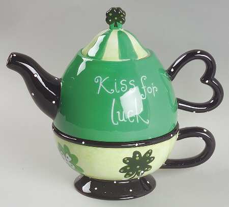 Pot O Gold Individual Teapot & Lid with Cup