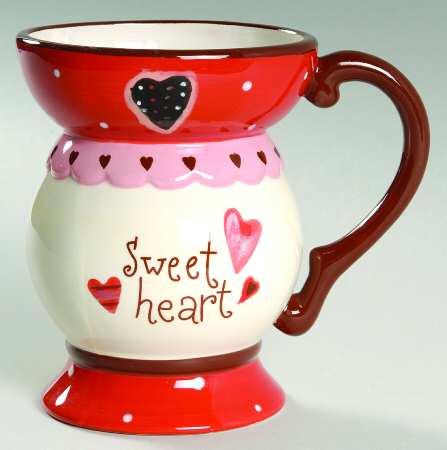 Valentines Day Footed Mug