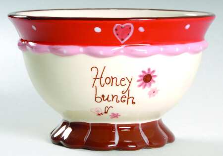 Valentines Day Footed Dessert Bowl