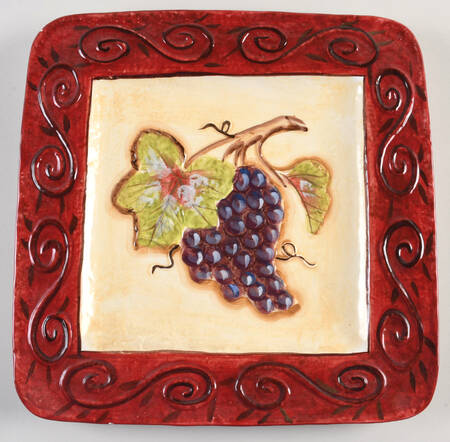 Tuscan Winery 13" Square Serving Platter