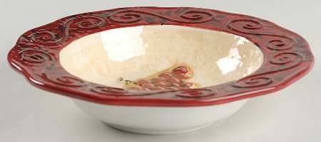Tuscan Winery Rim Soup Bowl
