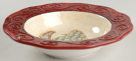 Tuscan Winery Rim Soup Bowl