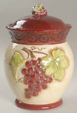 Tuscan Winery Large Canister & Lid